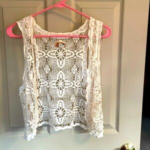 Mudd juniors lacy vest